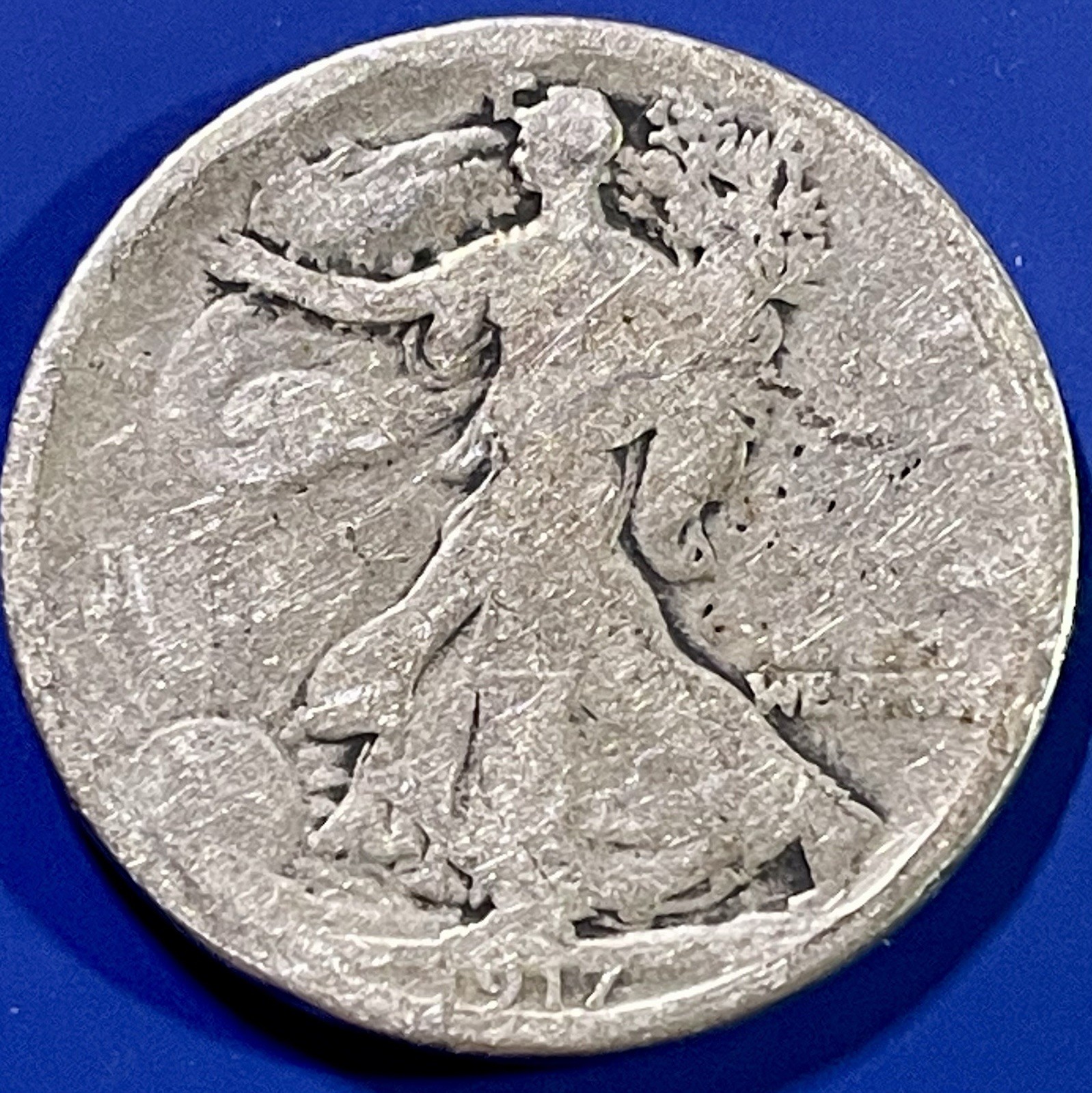 1917-P 50C Walking Liberty Half Dollar 90% Silver Item# 2079