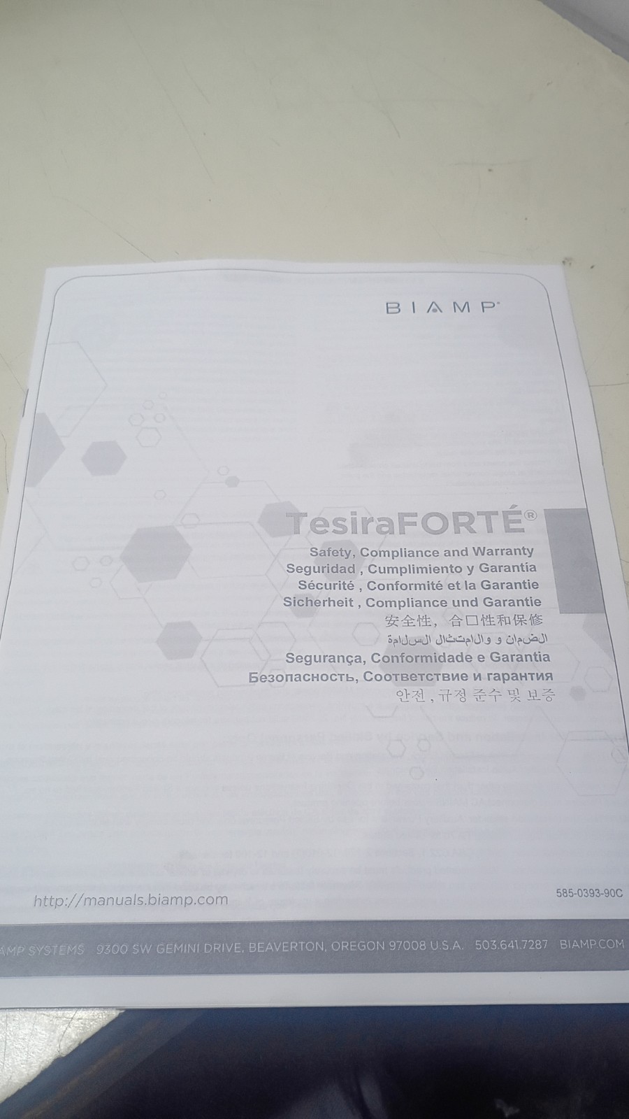 Clean, Working BIAMP Tesira Forte Dan AI Digital Audio Signal Processor
