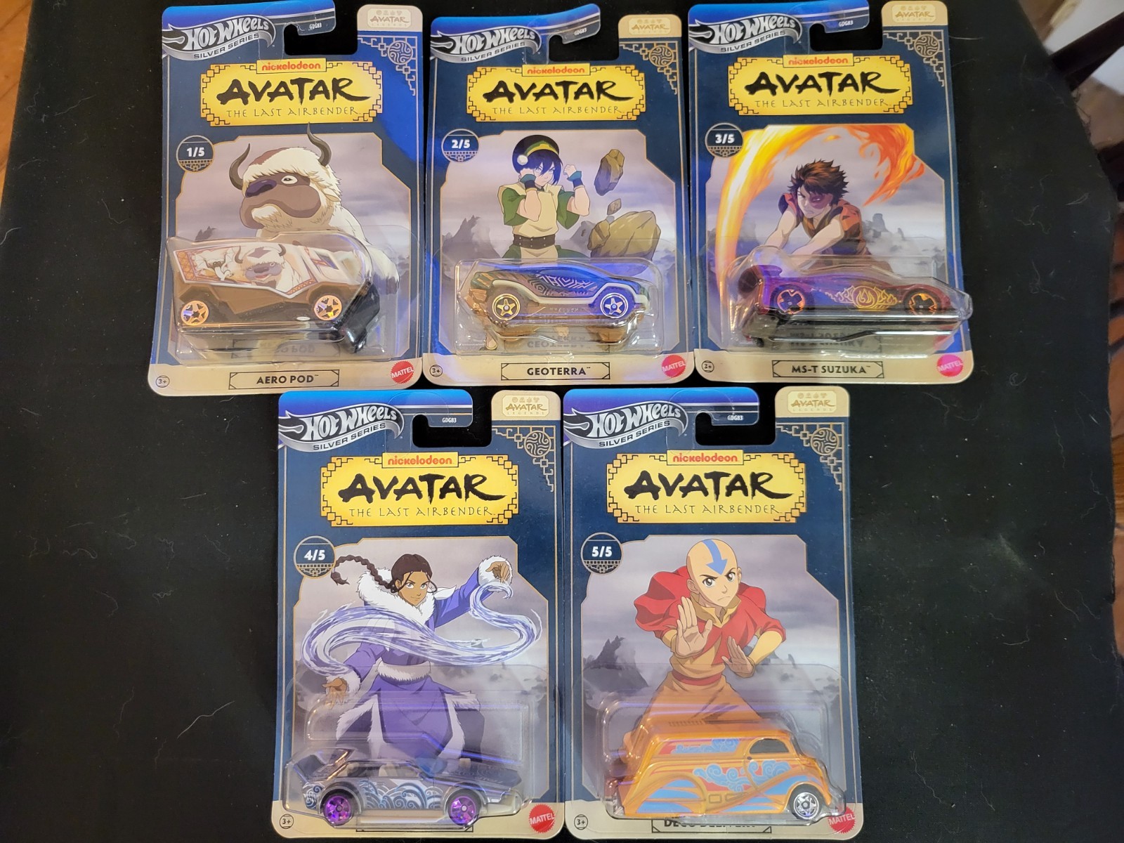 2025 Hot Wheels Silver Series AVATAR Complete Set of 5 Cars Near Mint