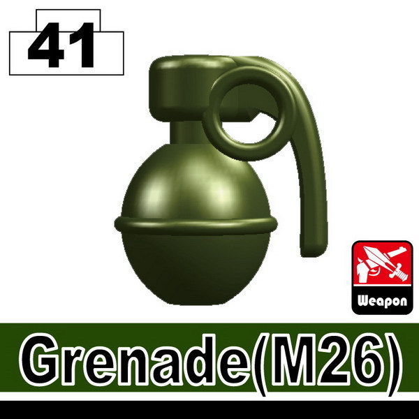 Tank Green Frag Grenade compatible with toy brick minifigures SWAT ARMY