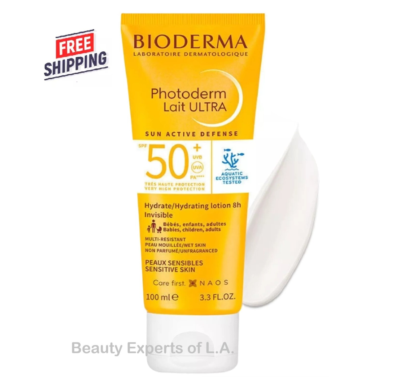 Bioderma Photoderm Lait Ultra Hydrating Lotion SPF50+ 100ml  / 3.3oz Exp 01/2027