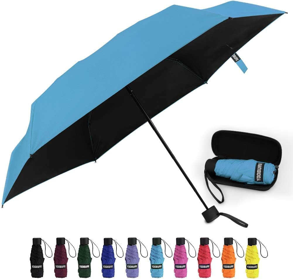 Small Mini Umbrella with Case Light Compact Design Perfect for Travel Lightweigh