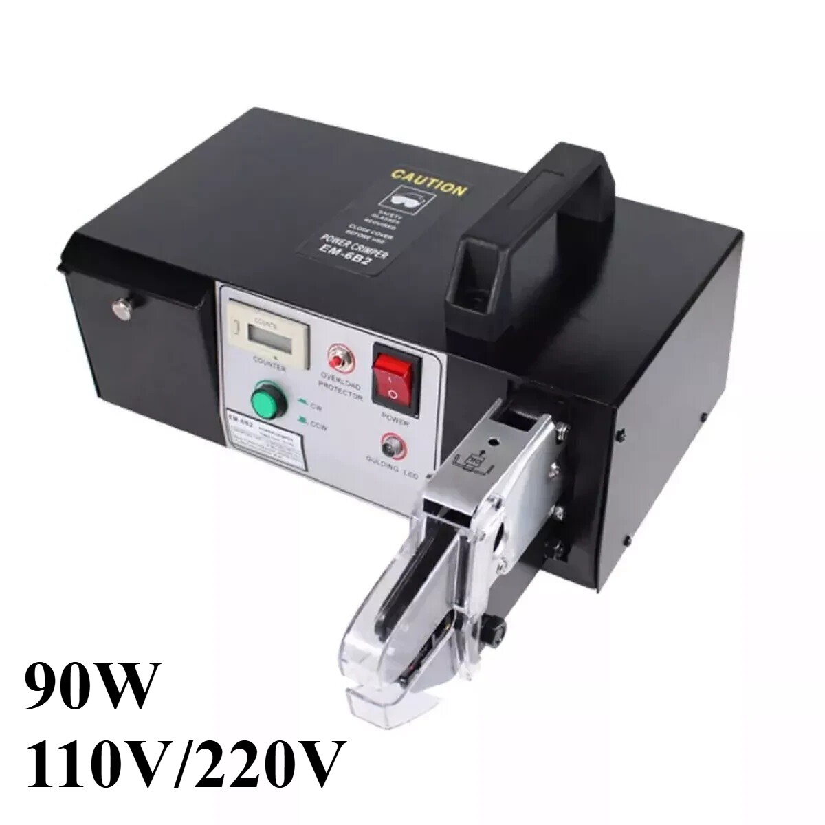 90W 110V 220V Electric Terminal Crimping Machine Crimper Tool+Exchangeable Die