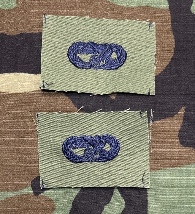 US Air Force Basic Transportation Badges (2) BDU Sew-On OD