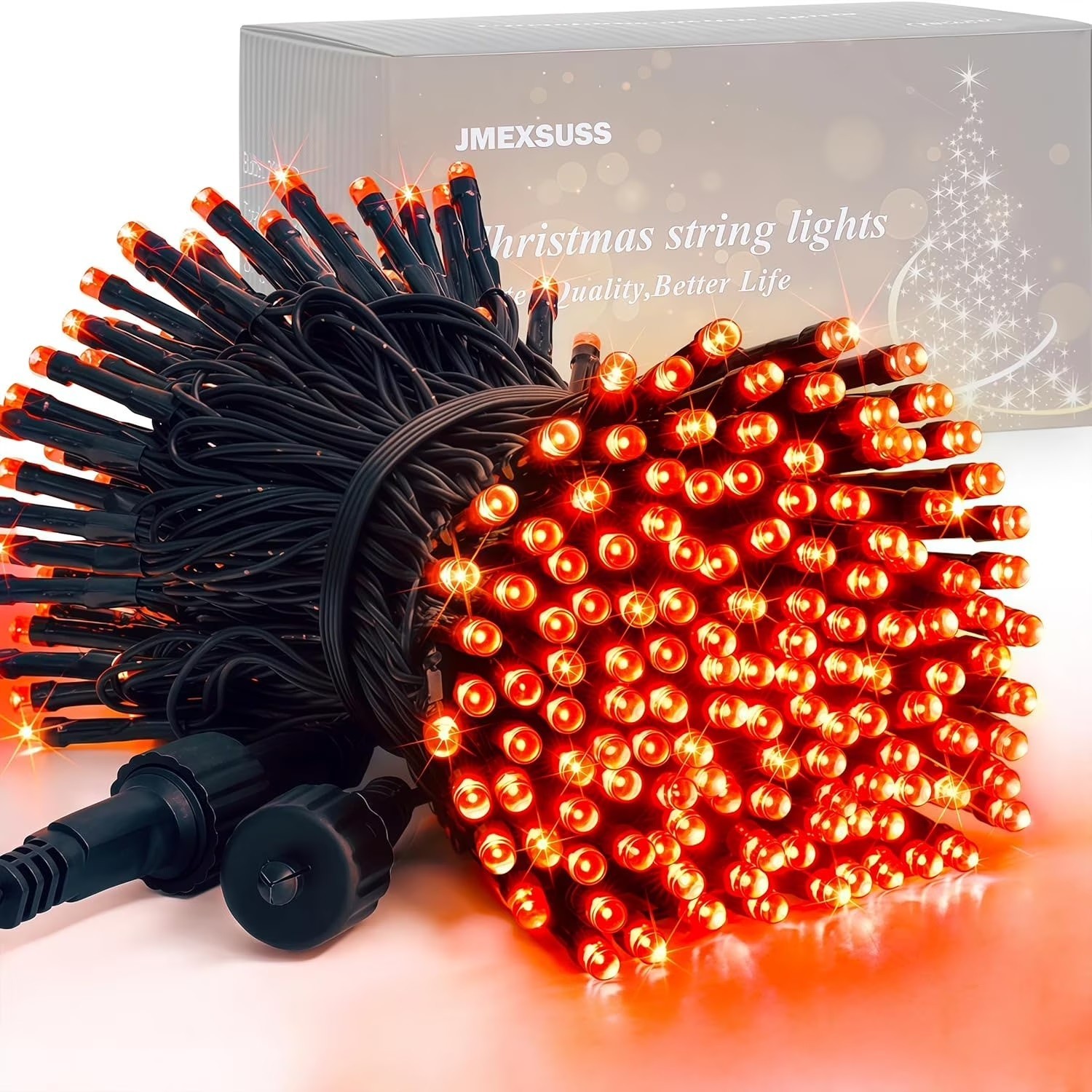 Christmas Halloween Fairy Mini String Lights Twinkle Star 200 LED 66FT orange