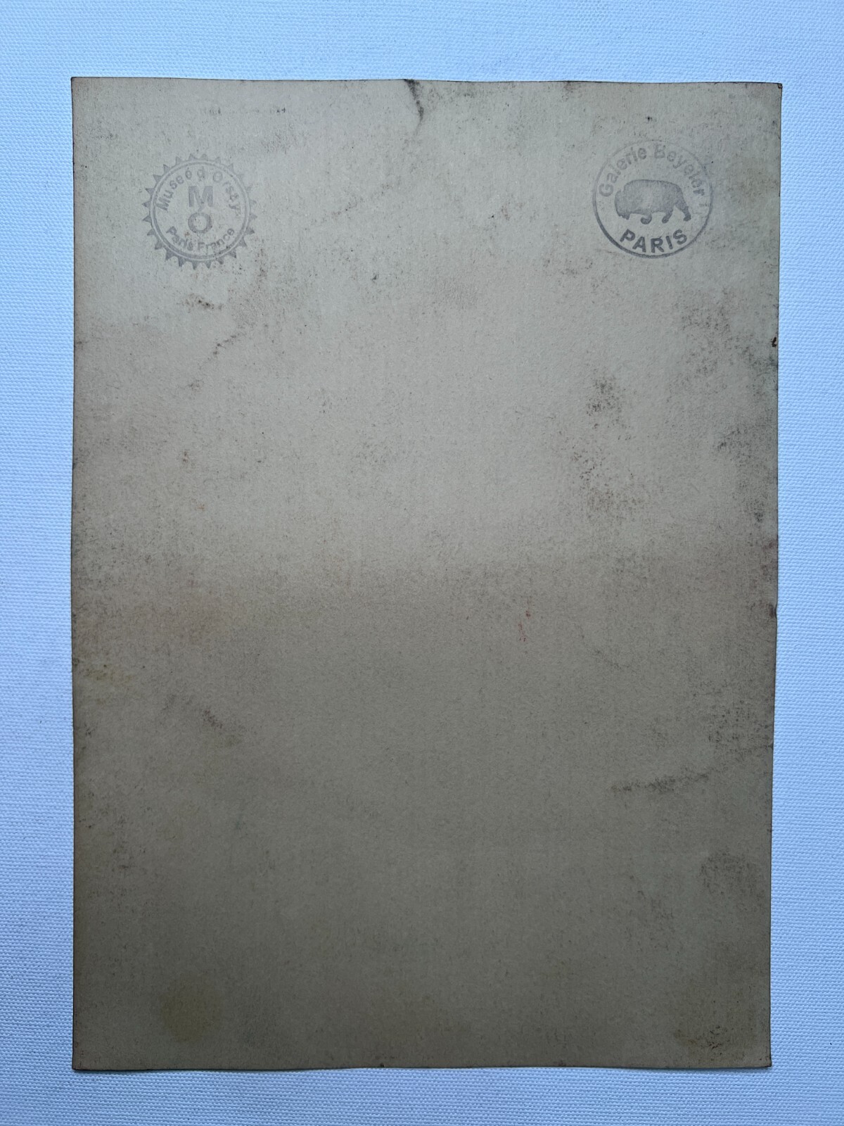 Edouard Manet Drawing on paper (Handmade) signed and stamped mixed media.