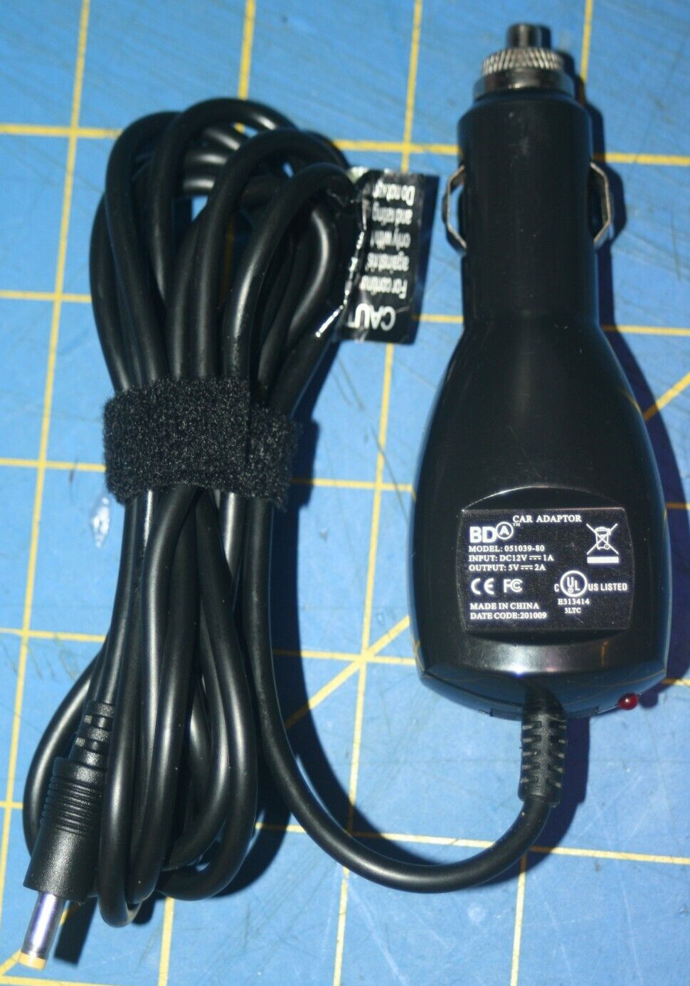 PSP Sony PlayStation Portable Car Adaptor Charger Model 051039-80 Black OEM