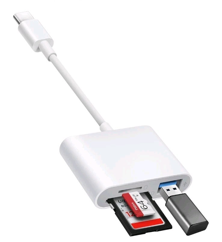 USB C to SD Card Reader, BnmxTek SD Card Adapter with SD MicroSD USB 3 Ports,...