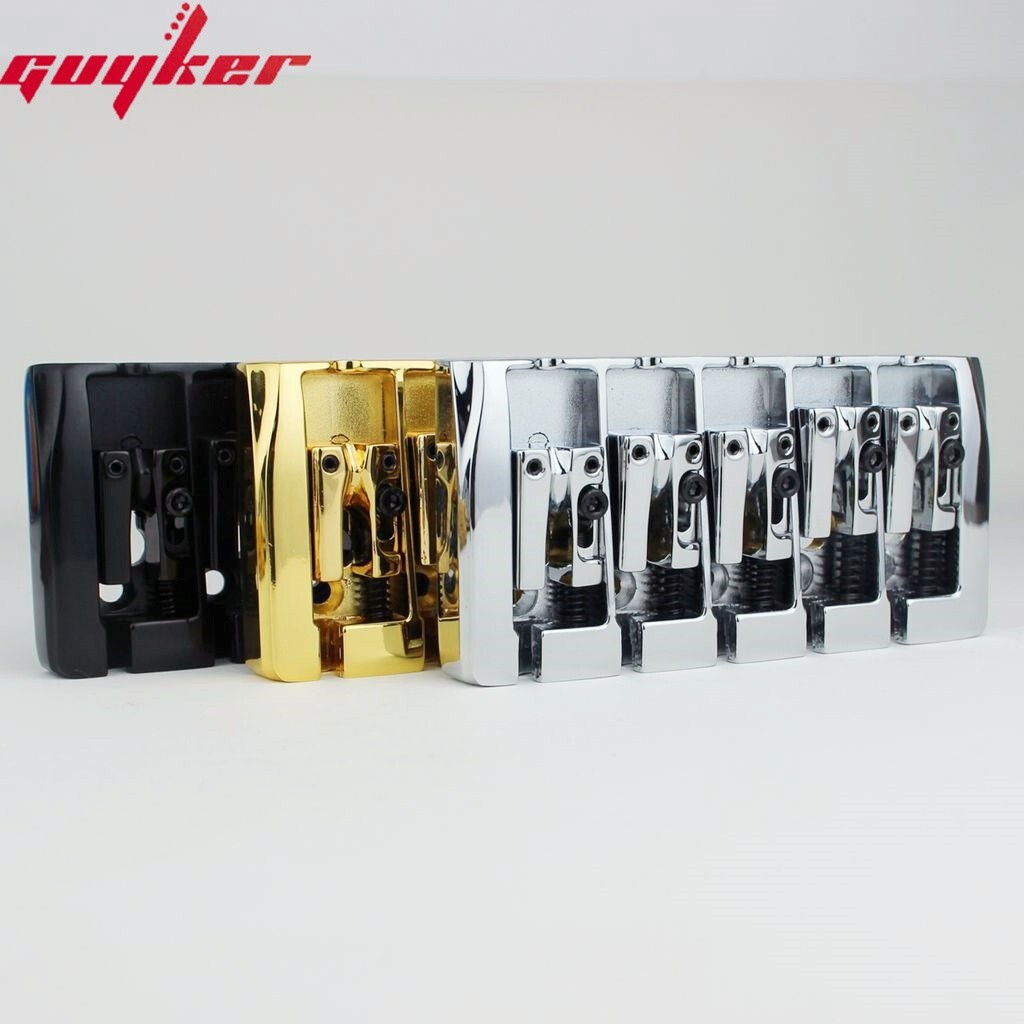 5-String Bass Bridge w/Locking Zinc Saddles Dual Load 19mm