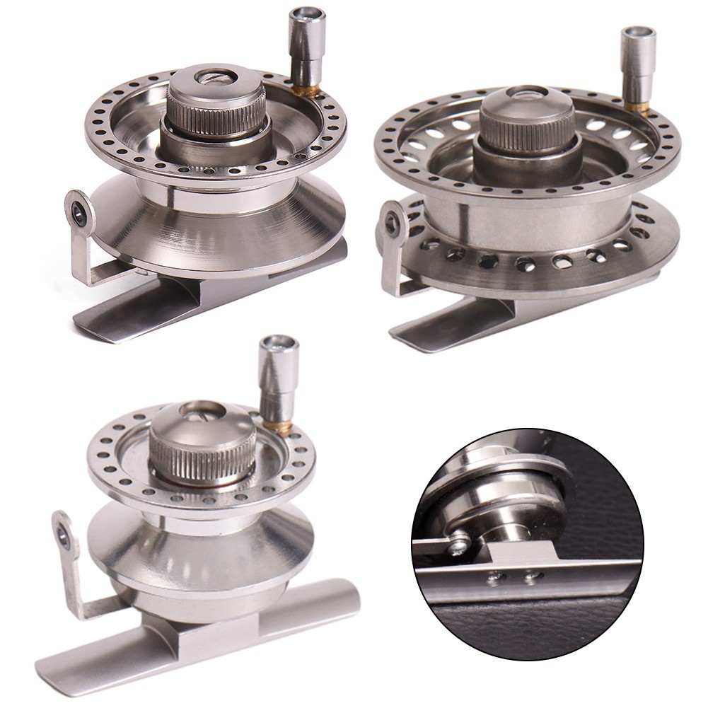 Sleek Design Metal Ice Fishing Reel Right Hand Fishing Reel Guide Ring