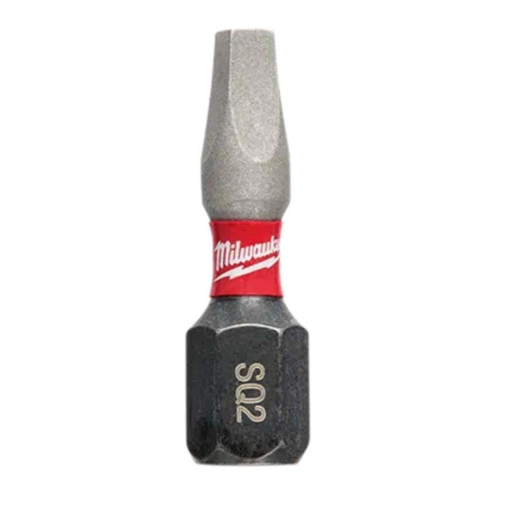 Milwaukee 48-32-4722 SHOCKWAVE SQ2 #2 Square Recess 1in Insert Bit (25)