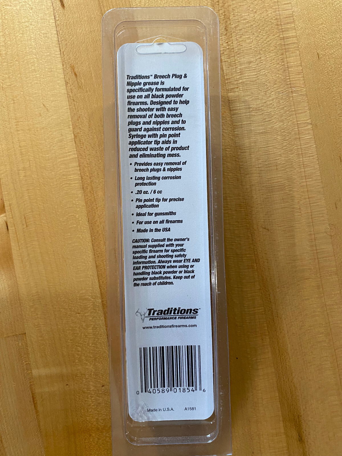 Traditions Performance Firearm #A1581 Breech Plug & Nipple Grease Muzzleloading