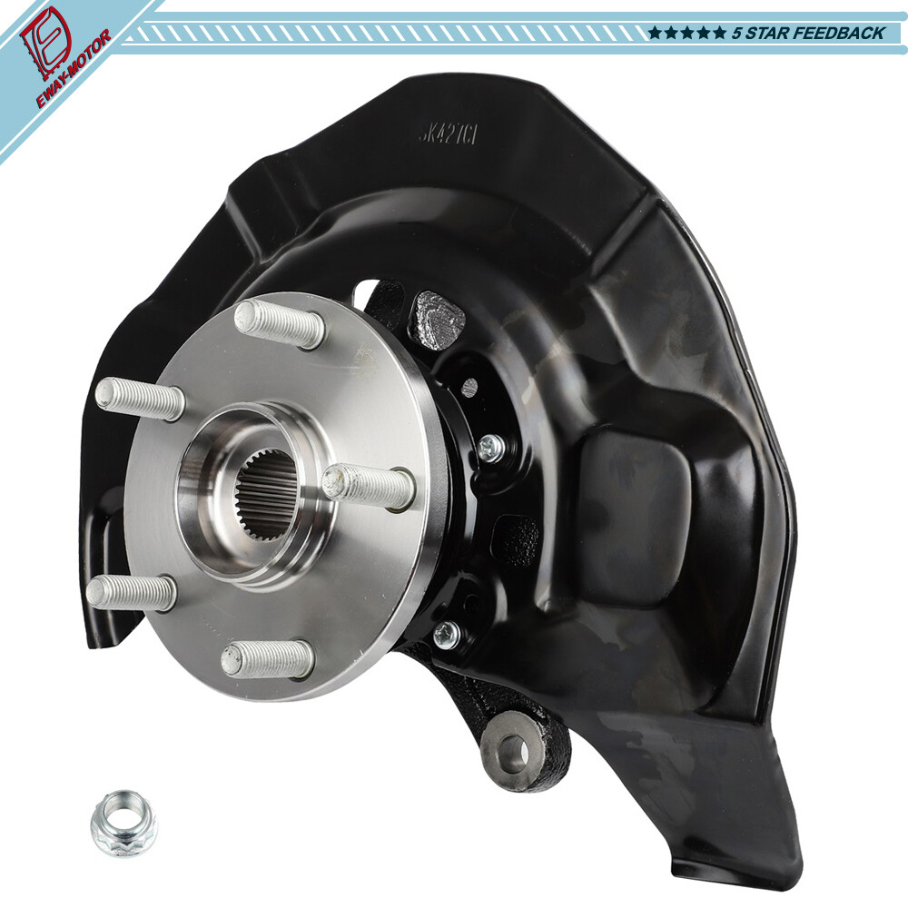 Front LH Steering Knuckle Wheel Hub Bearing For Toyota Highlander 04-07 2.4L V6