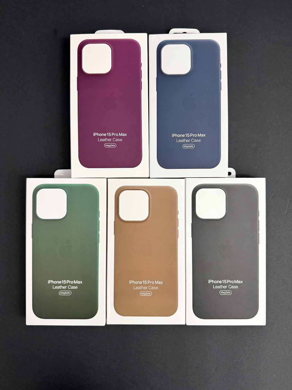Apple Leather Case With MagSafe for iPhone 15 Pro Max Pop-Up MagSafe Animation