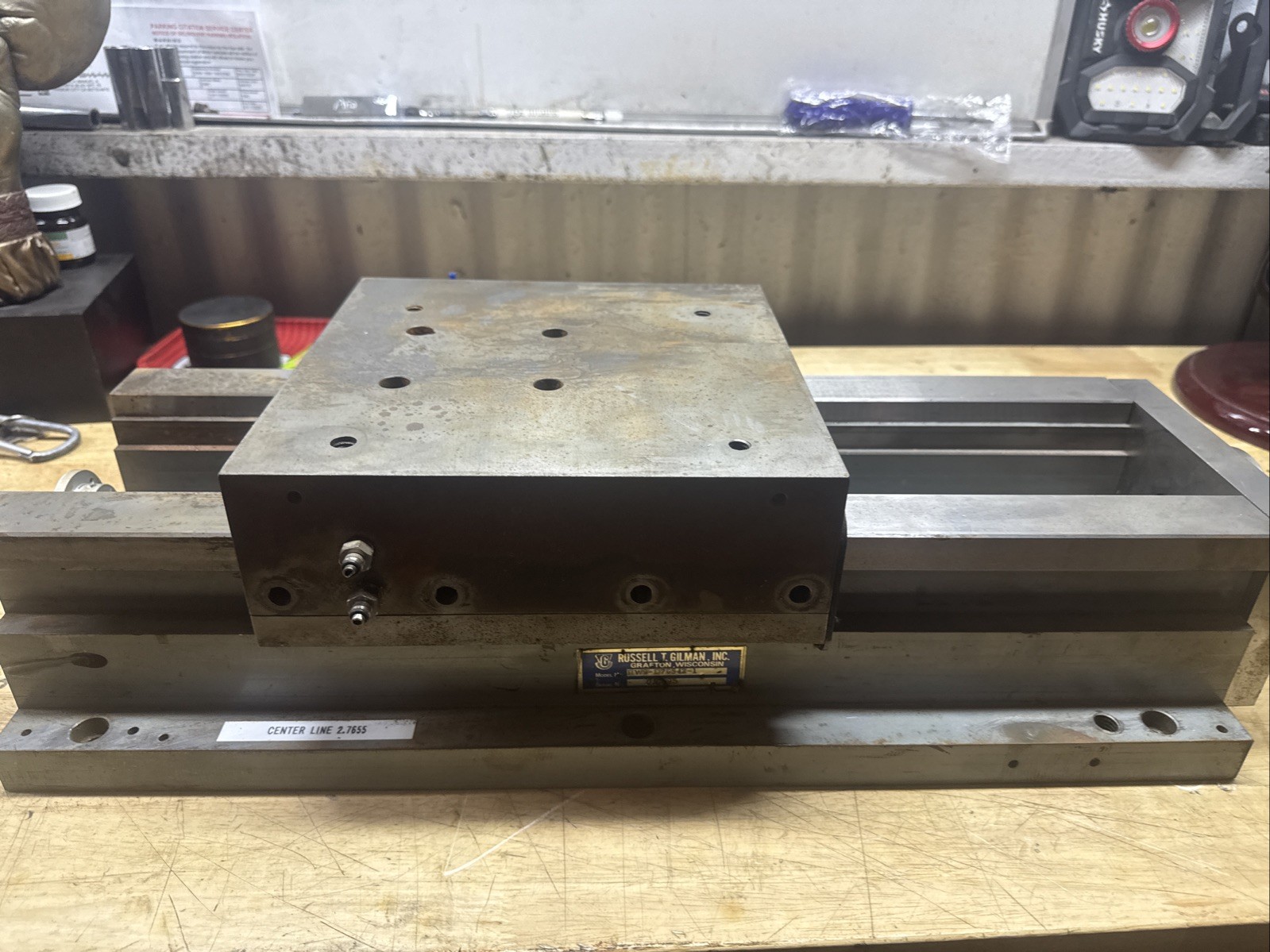 Russell T Gilman Linear Slide Table Heavy Duty CNC Machine Stage