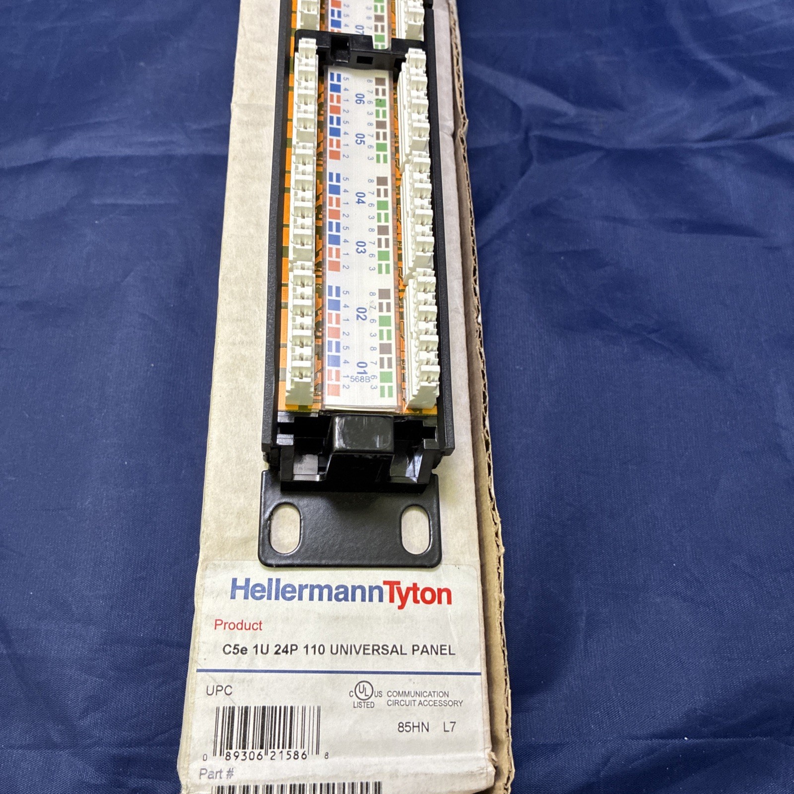 Hellermann Tyton PP110C5E24 Universal 24 Port Patch Panel FNFP - NOS