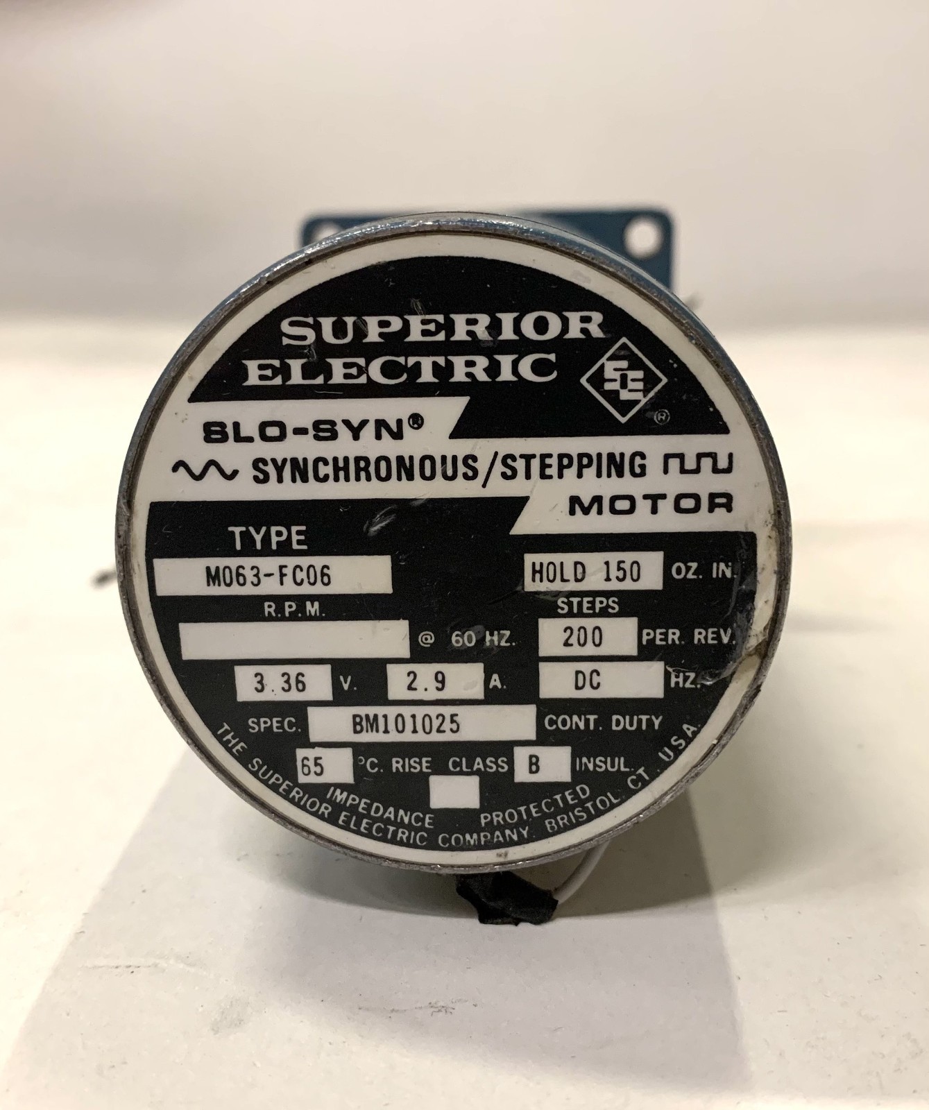 Superior Electric stepping motor M063-FC06