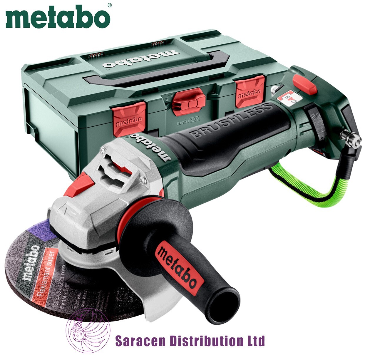 METABO WPBA 18 LTX BL 15-150 QUICK DS CORDLESS ANGLE GRINDER, 150mm - 601745840