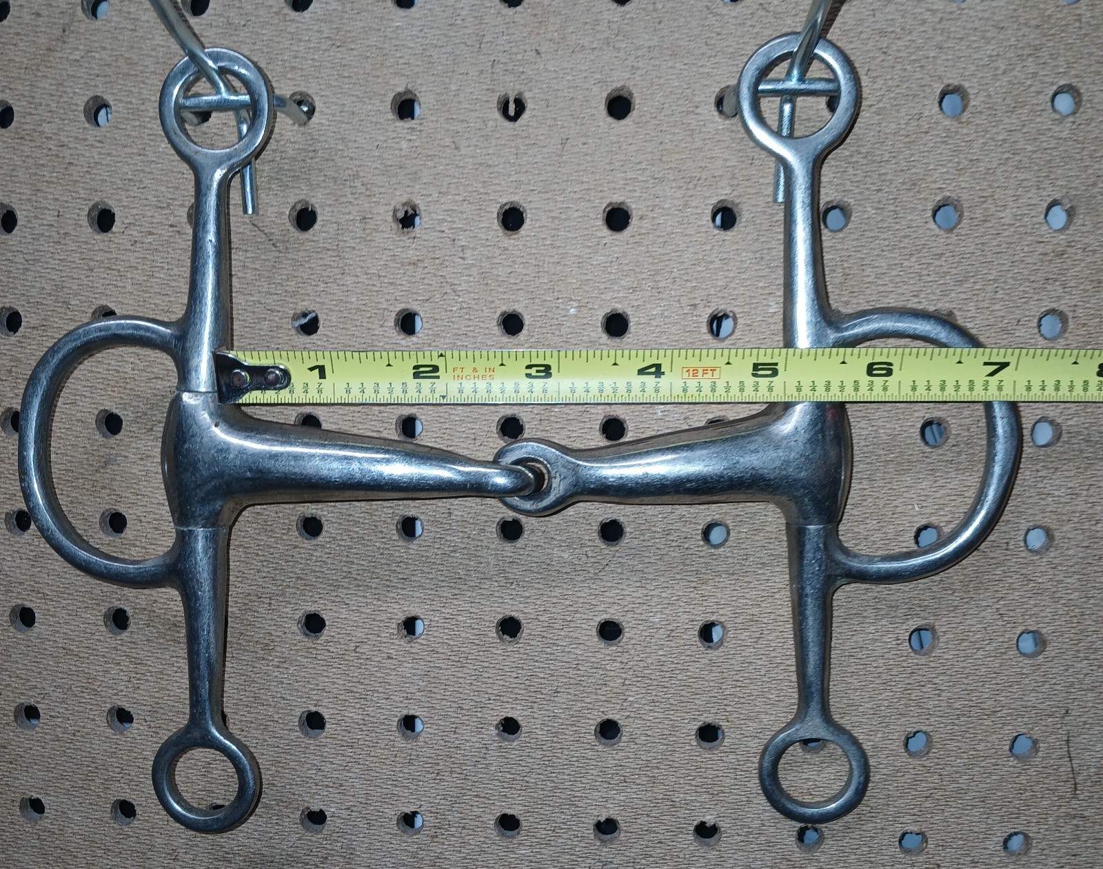 used 5” English 3 Piece  Elevator Lifter gag  jumper,polo,training snaffle bit