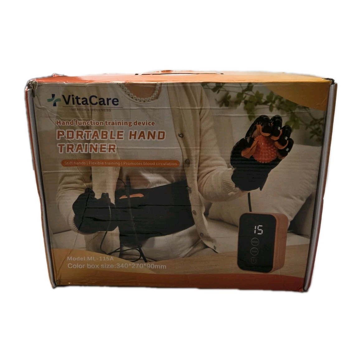 Hand Function training device Portable Hand Trainer Left Hand XXL