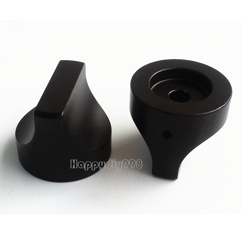 30x25mm Black Aluminium AMP volume potentiometer Knob for Audio tube amp DIY