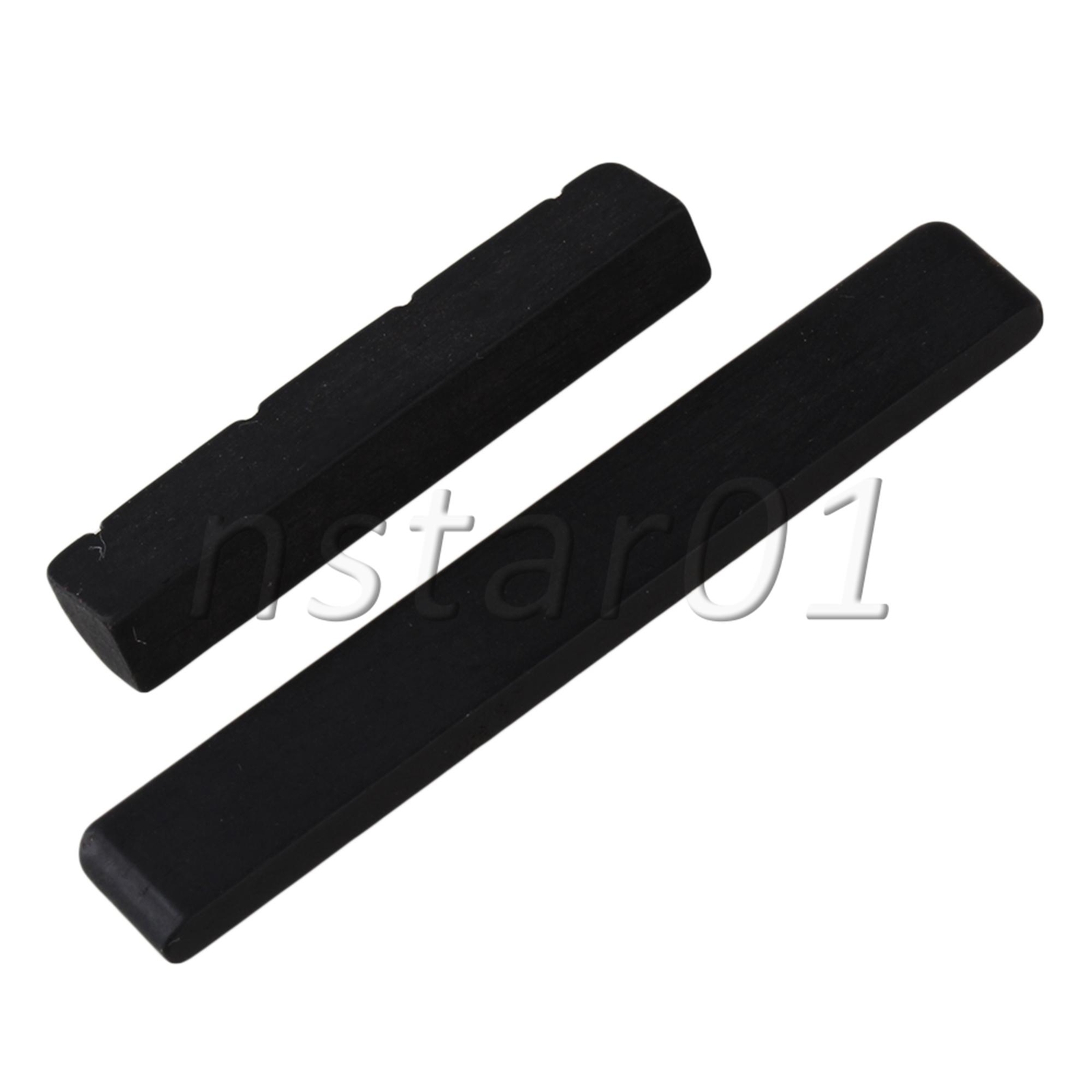 6pcs Ukulele Nut/Saddle Ebony Wood For 4 String Guitar Back