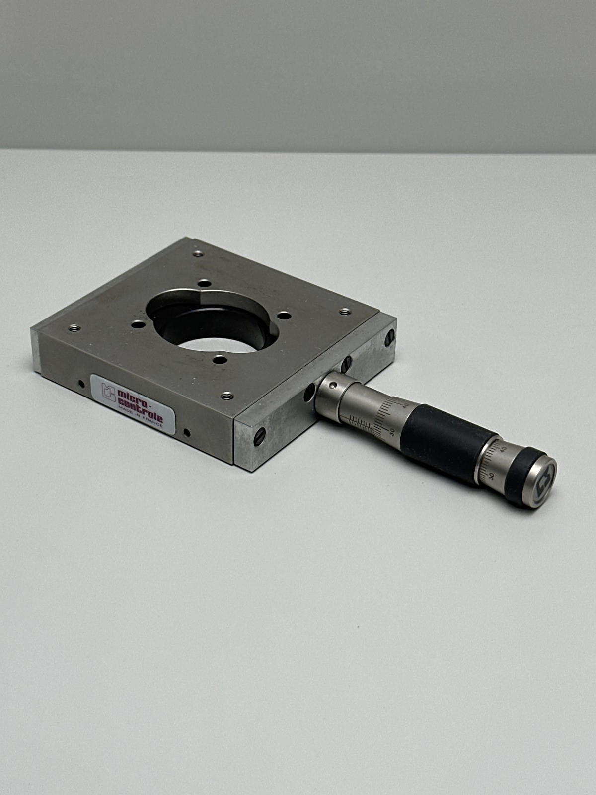 Micro-Controle / Klinger Linear Stage, 1" Travel w/Dual Vernier Micrometers