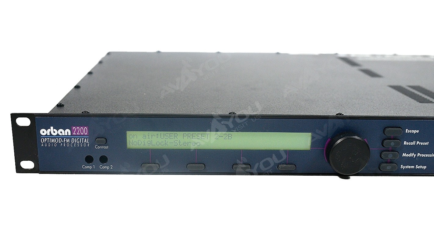 Orban OPTIMOD 2200DE/U FM Broadcast Digital Audio Processor Compressor Limiter