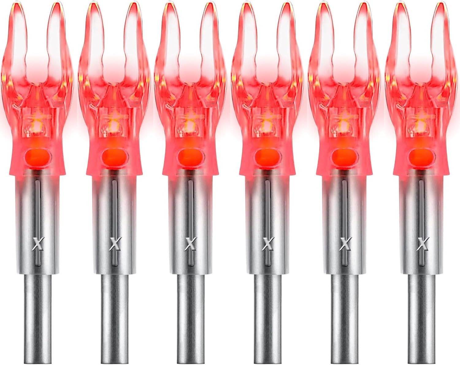 LED Arrow Nocks Lighted 6 PCS Universal with Tool