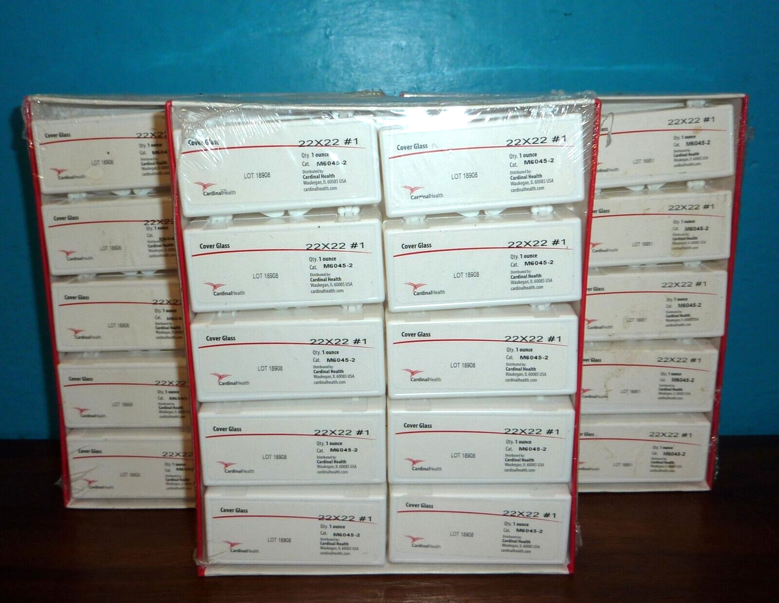 Cardinal Health M6045-2 Cover Glasses 22x22mm 30/1oz New Sealed