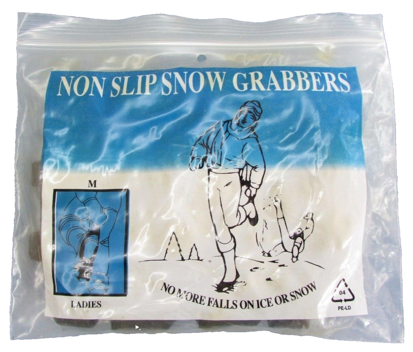 Non-Slip Snow Grabbers - Shoe Gear for Traction in Ice / Snow.   Women's Medium.