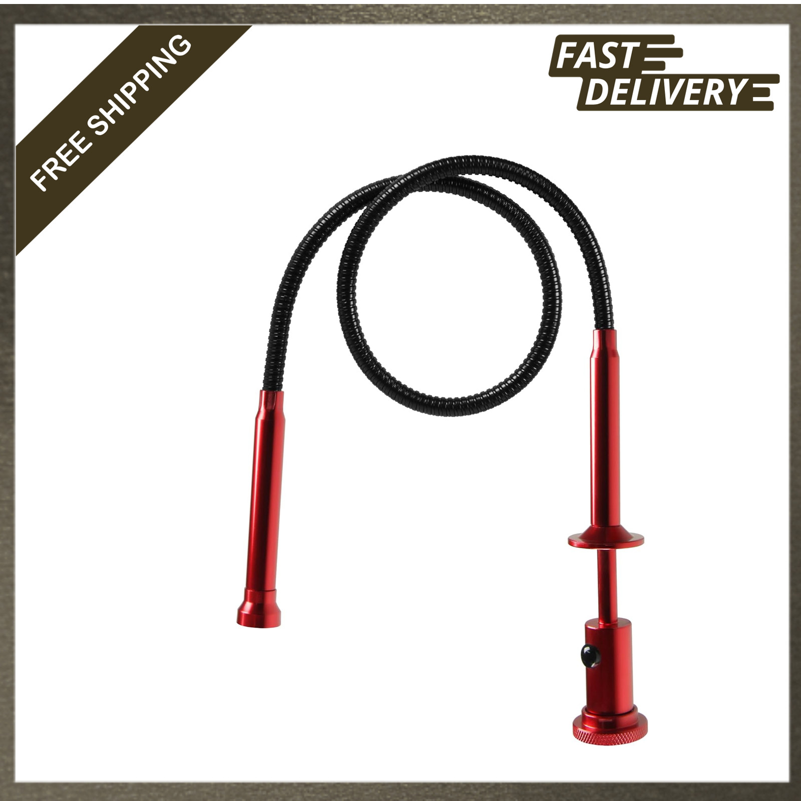 Flexible Claw Pickup Tool with LED Light, 28.4 Inch Litter Grabber for Home and