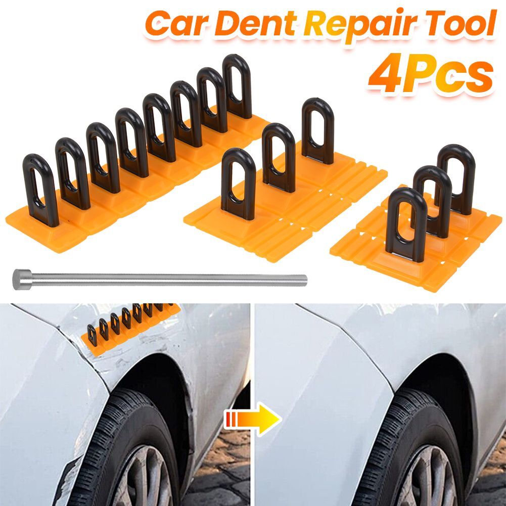 4pcs Auto Body Repair Tool Kit Puller Glue Tabs Set Car Paintless Dent Removal