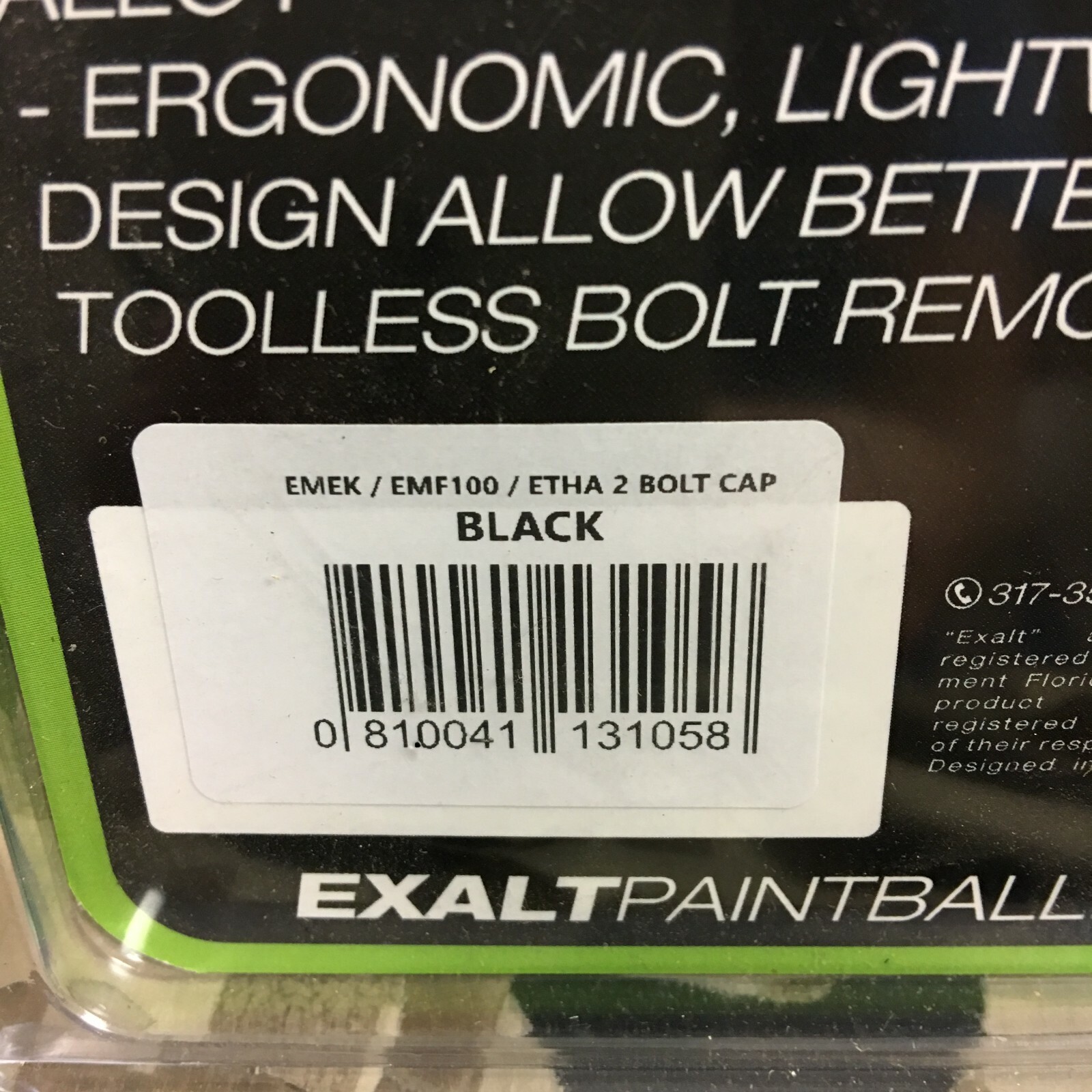 New Exalt Bolt Cap For Planet Eclipse EMEK, EMF100 & ETHA 2 - Black