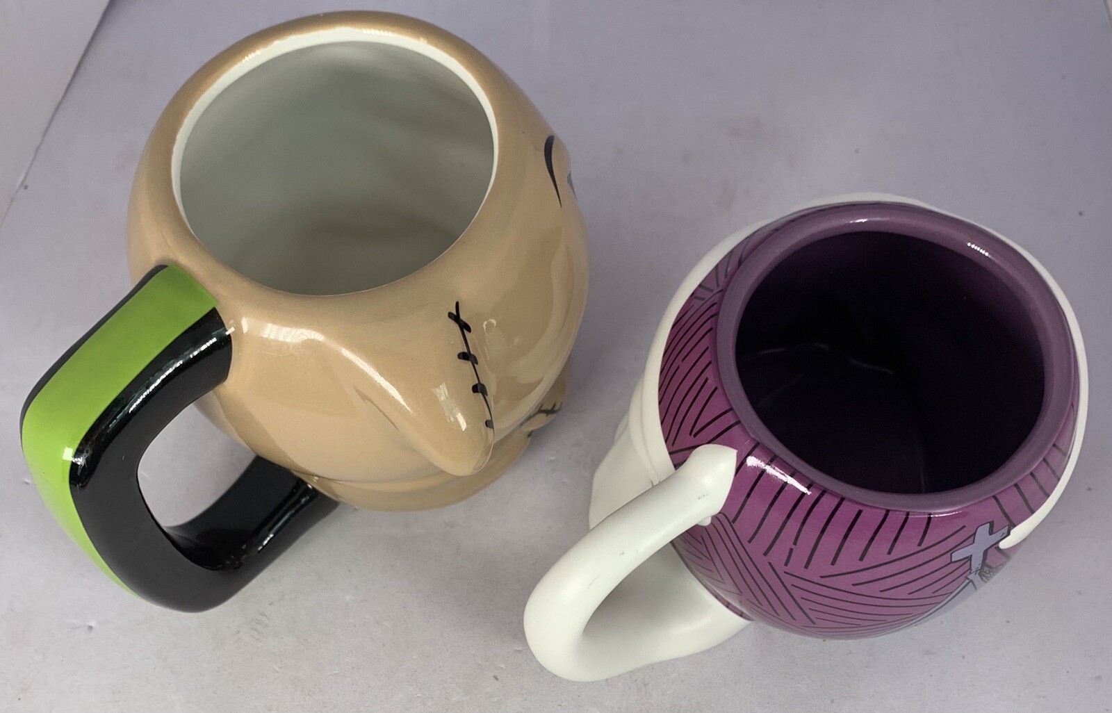 Disney Store Zero & Oogie Boogie Nightmare Before Christmas Mugs