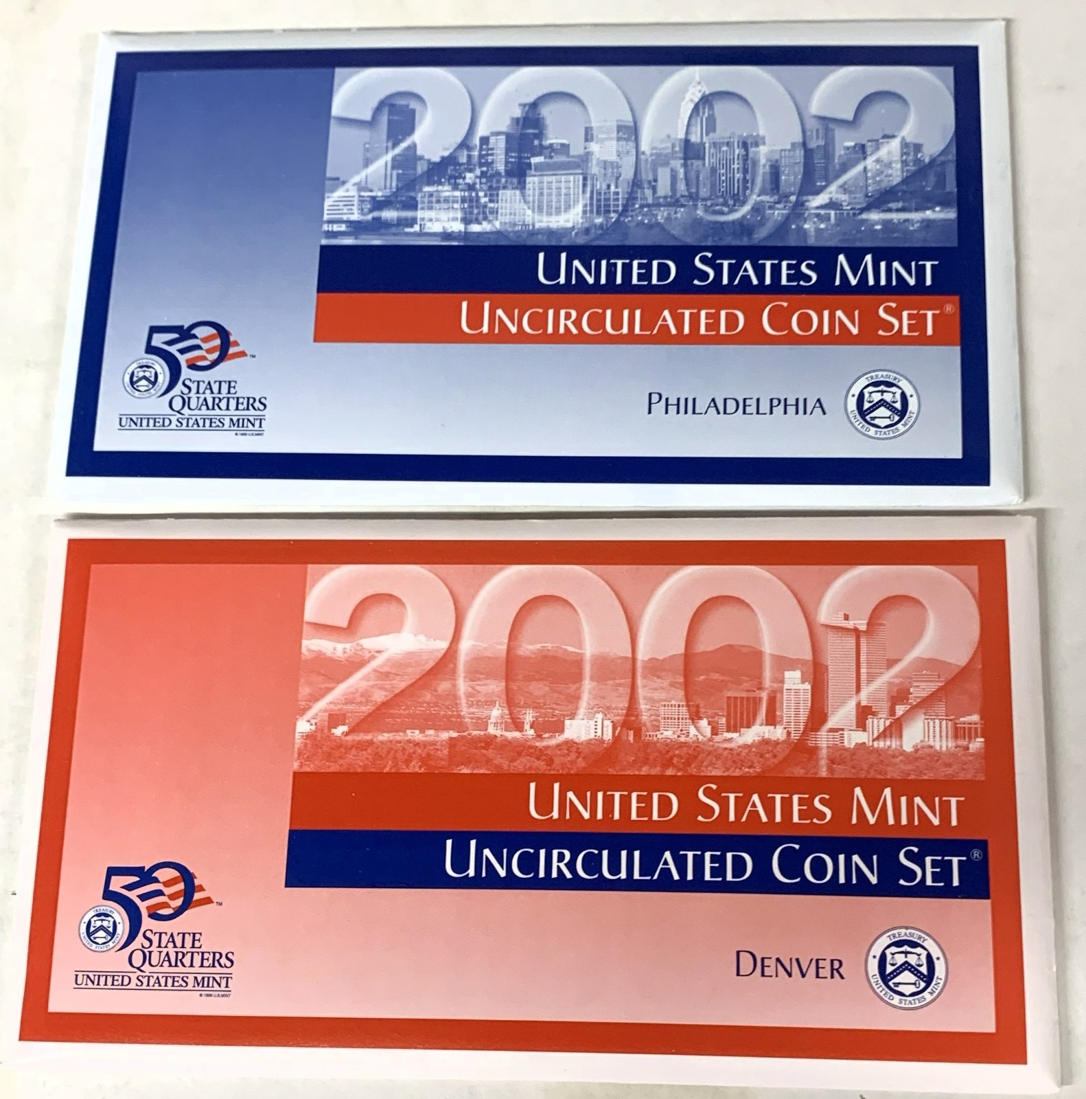 C10164   U.S. UNCIRCULATED MINT SET  P & D  COINS  2002