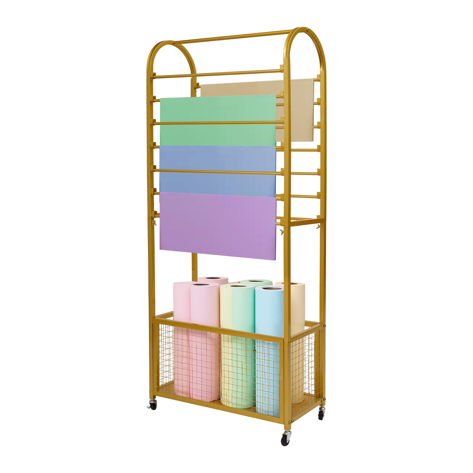 Flower Wrapping Paper Storage Stand Holder Organizer Rack Ribbon Display Stand