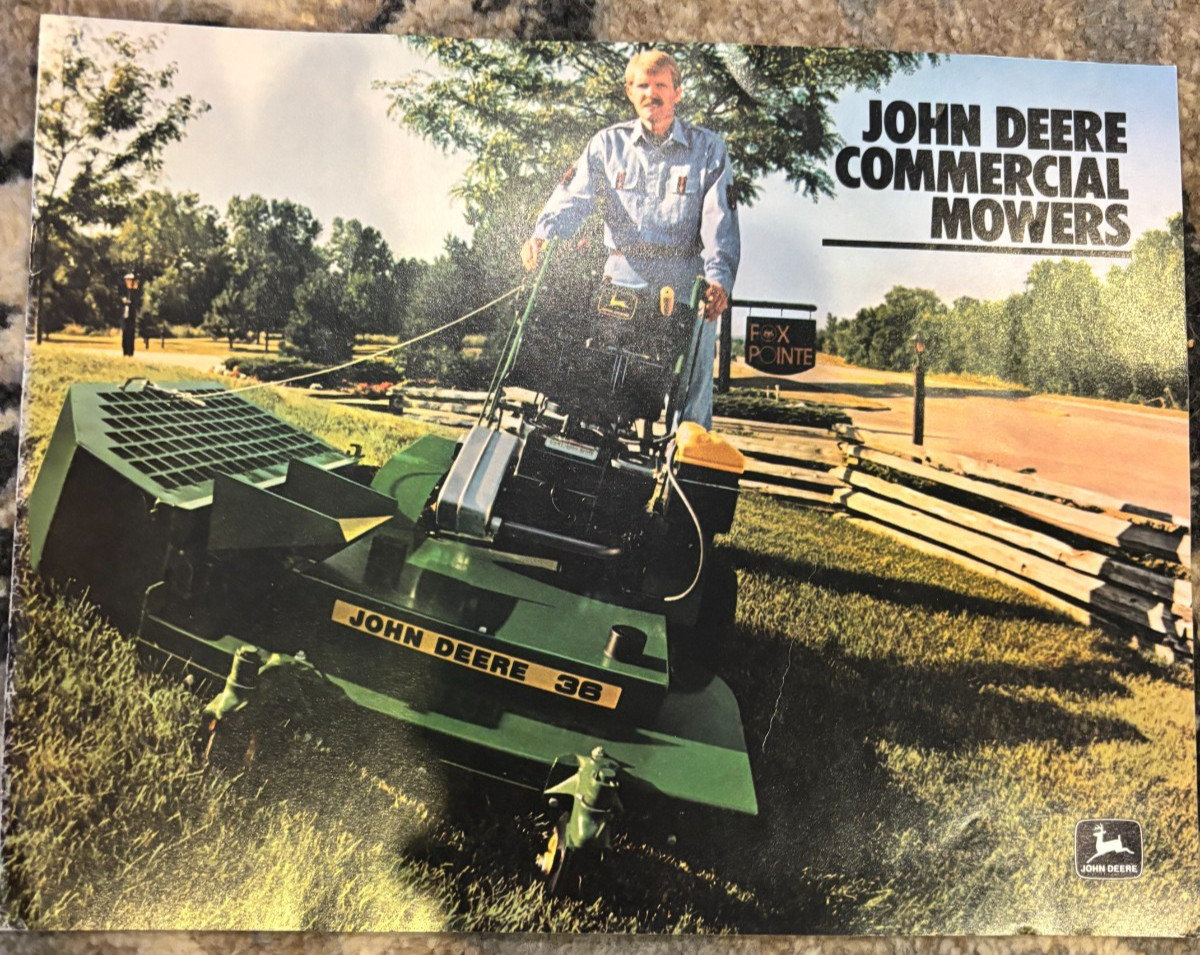 John Deere Commercial Mowers For 1983 Brochure AMIL26