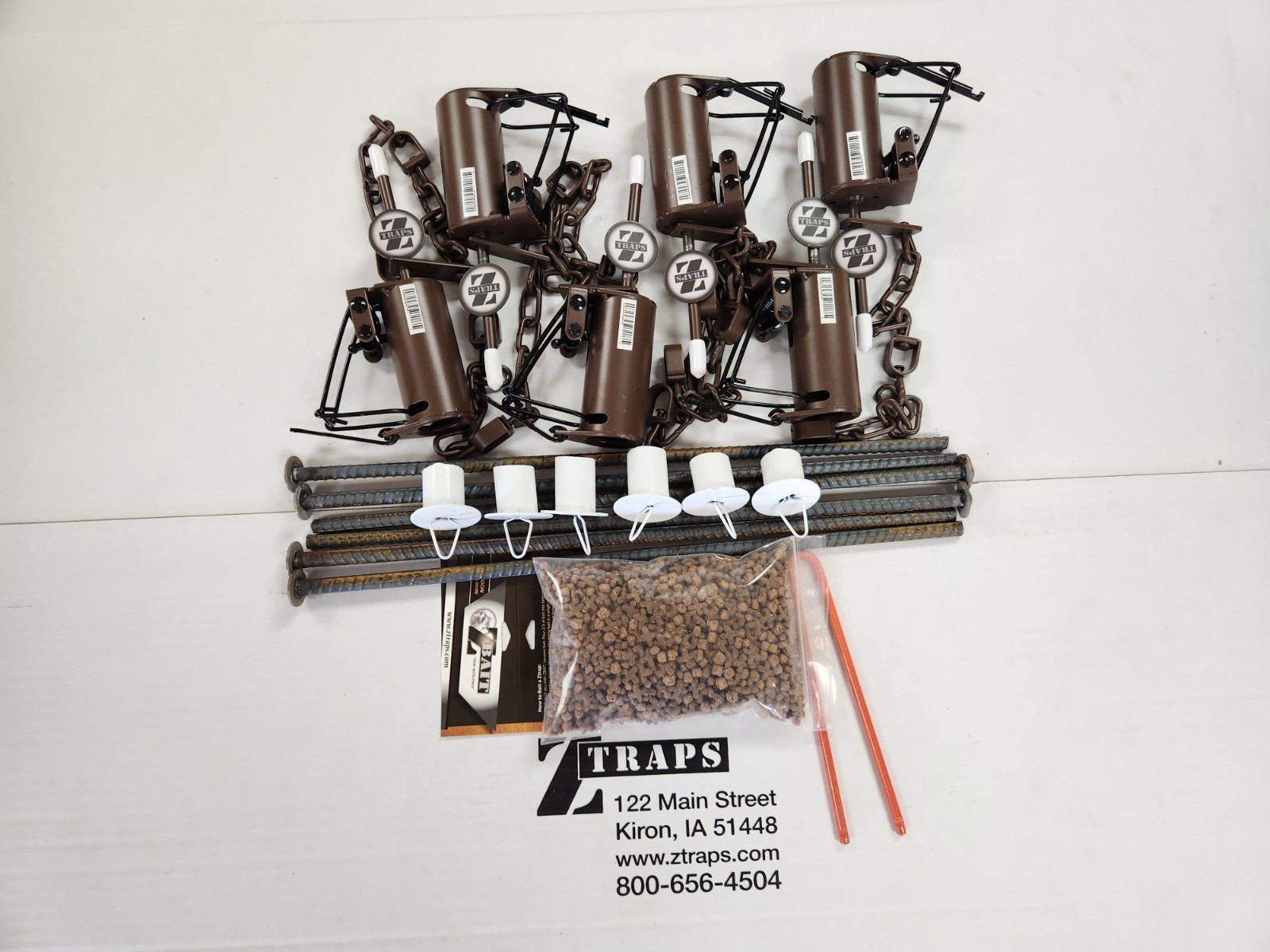 6 Powder Coated ZTRAP Dog Proof Coon Traps KIT Trapping Raccoon NEW SALE