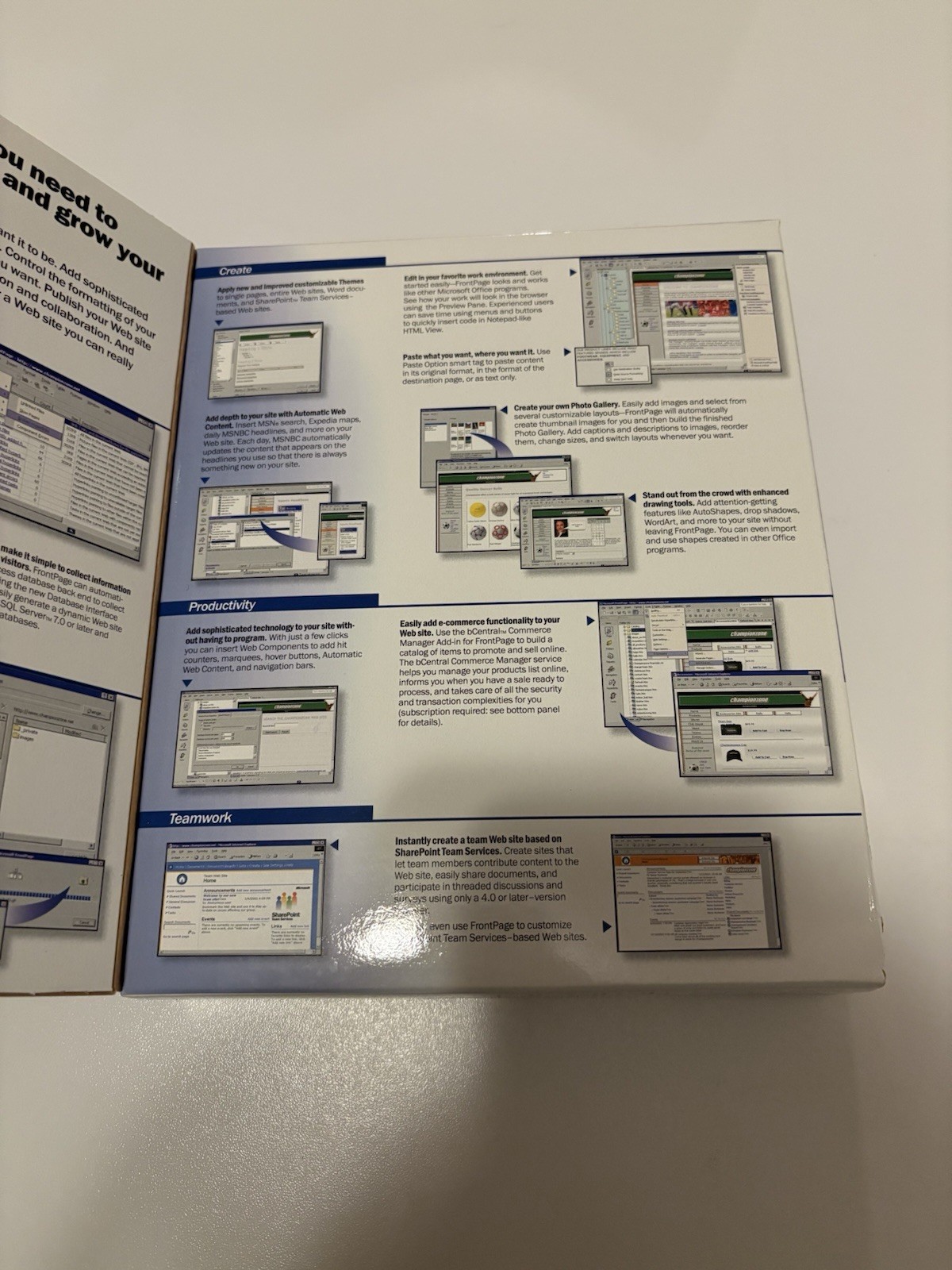 Microsoft FrontPage Version 2002, Windows 98
