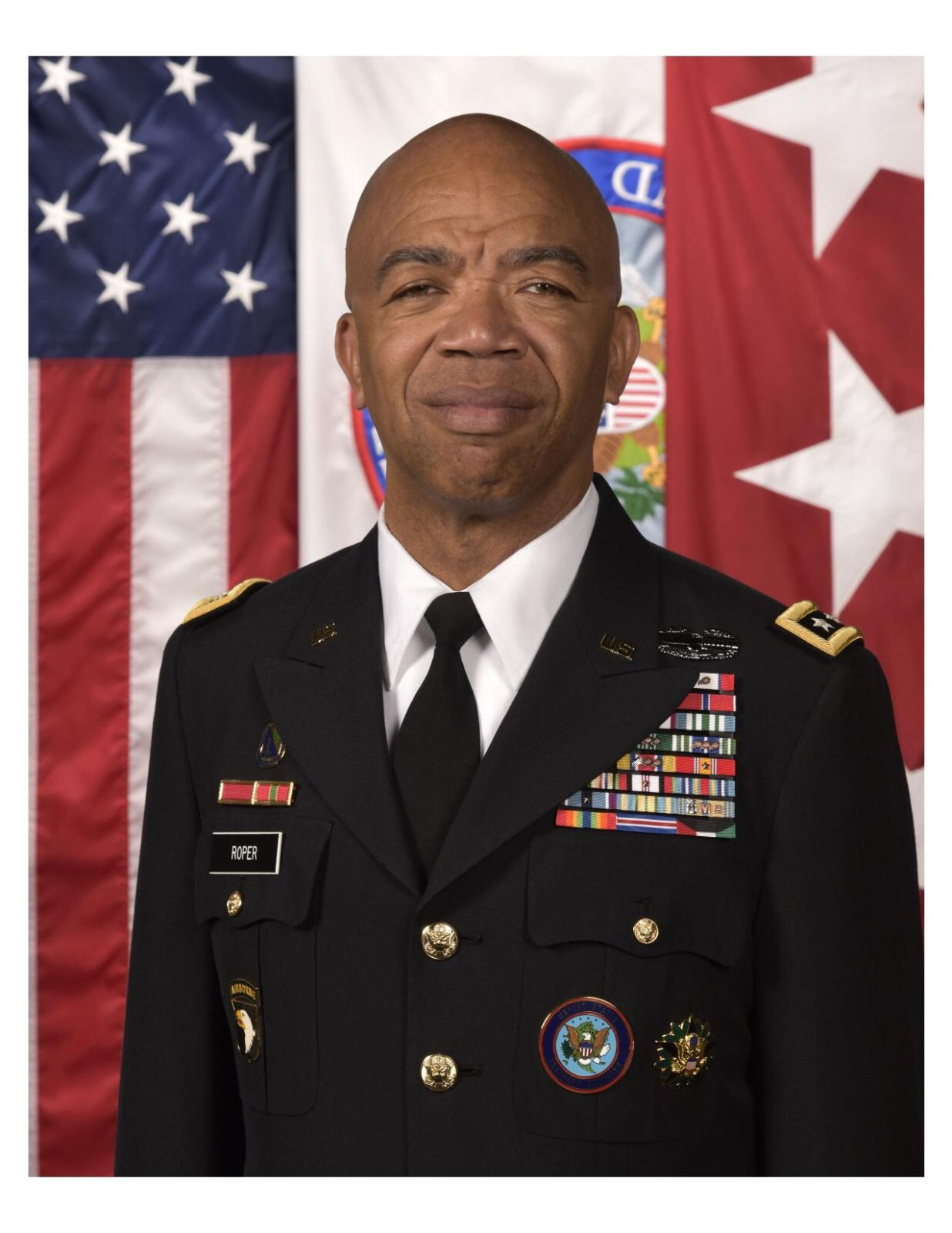United States Army General A. C. Roper, Jr. 8x10 Portrait Photo On 8.5" x 11"