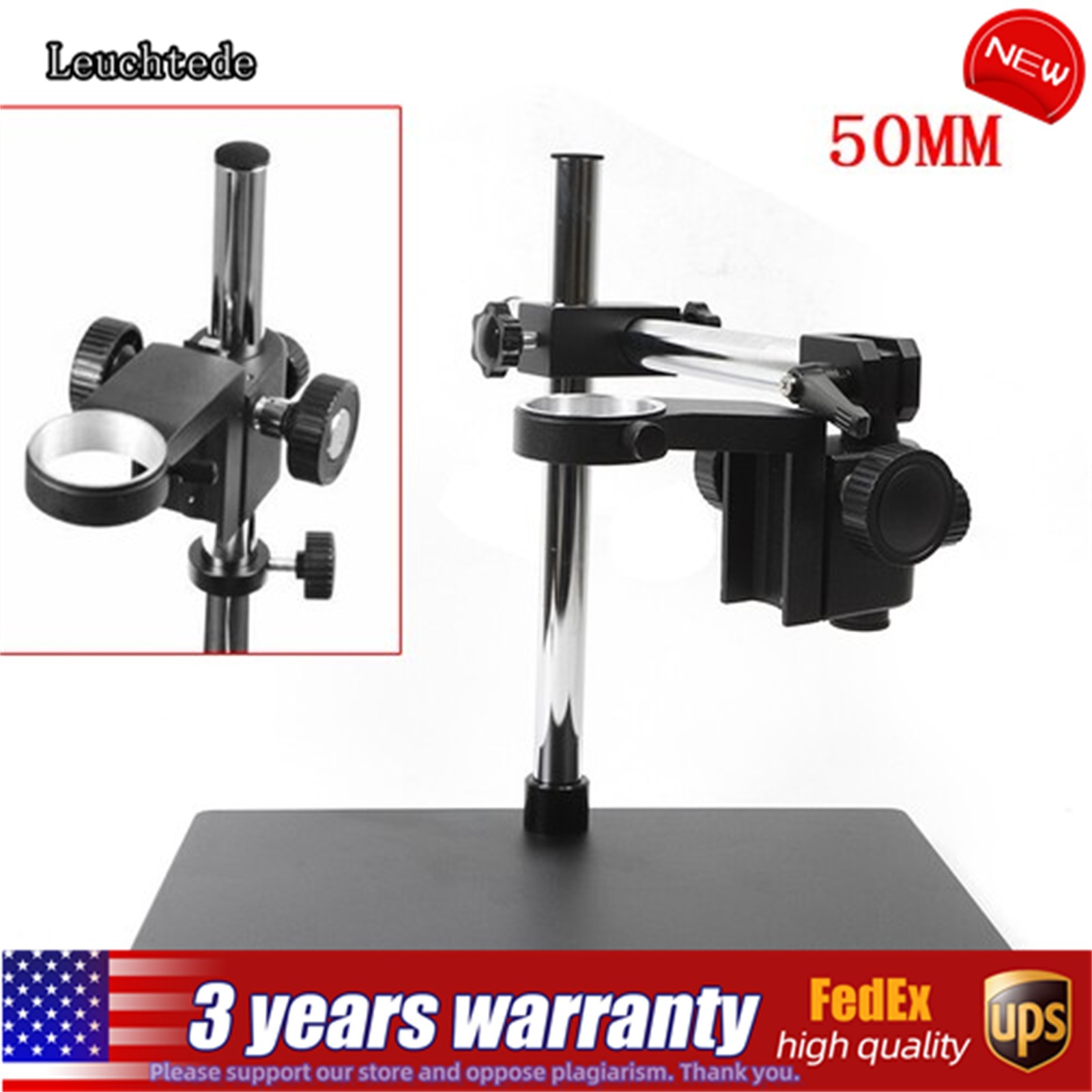 Digital Microscope Lift Stand Microscope Arm Platform Adjustable Holder Stand