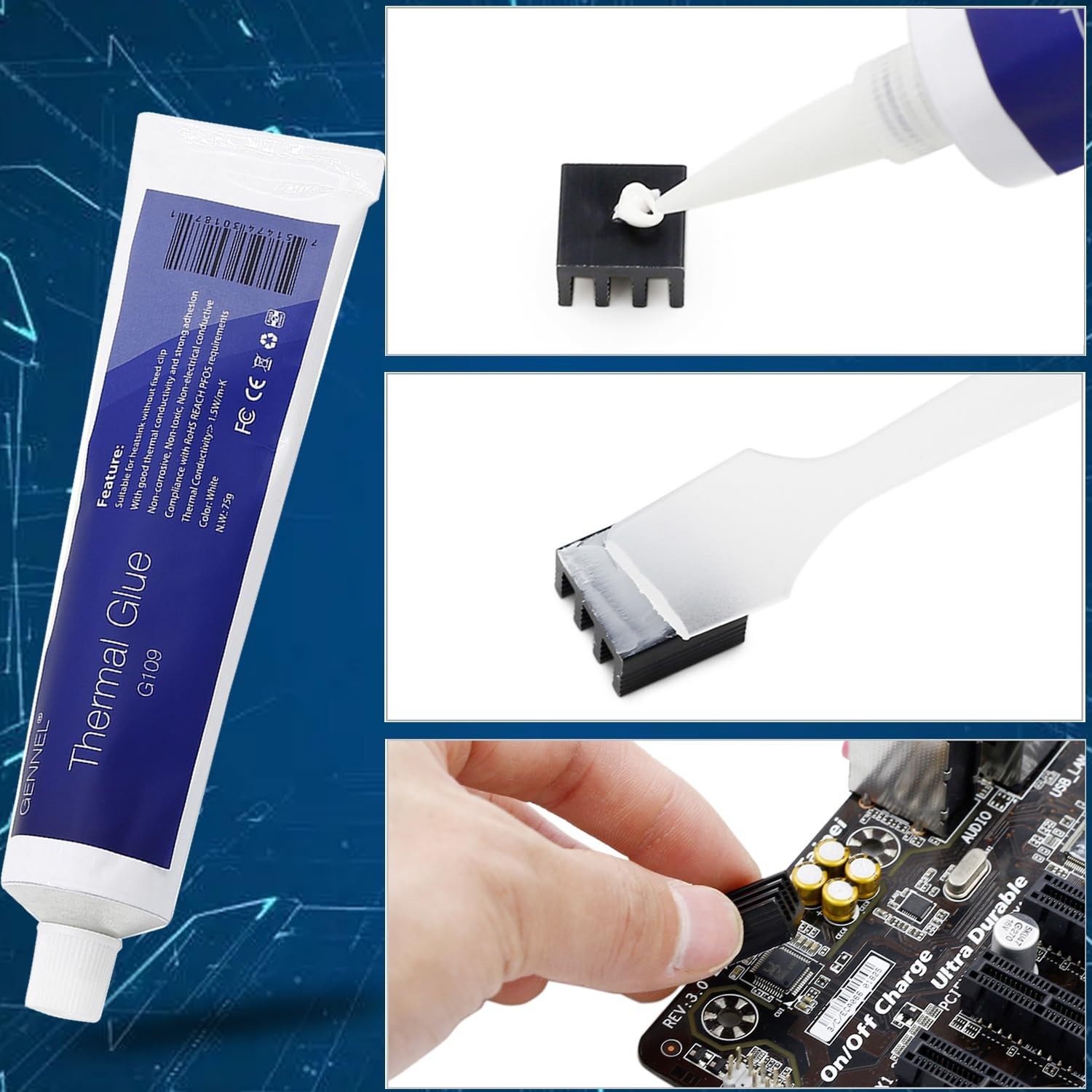 Thermal Conductive Plaster - Silicone Adhesive Compound 50ml