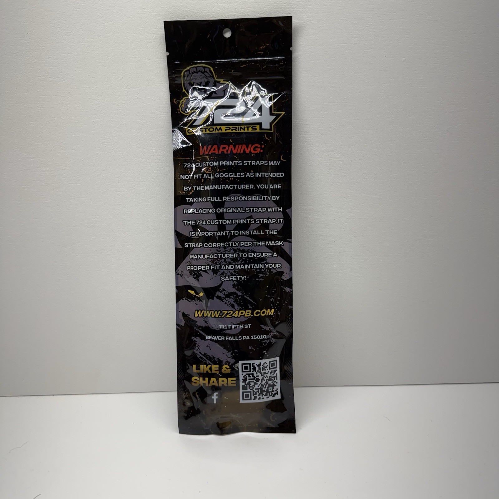 724 Custom Prints x JT Proflex Goggle Strap - Blue Dynasty Paintball