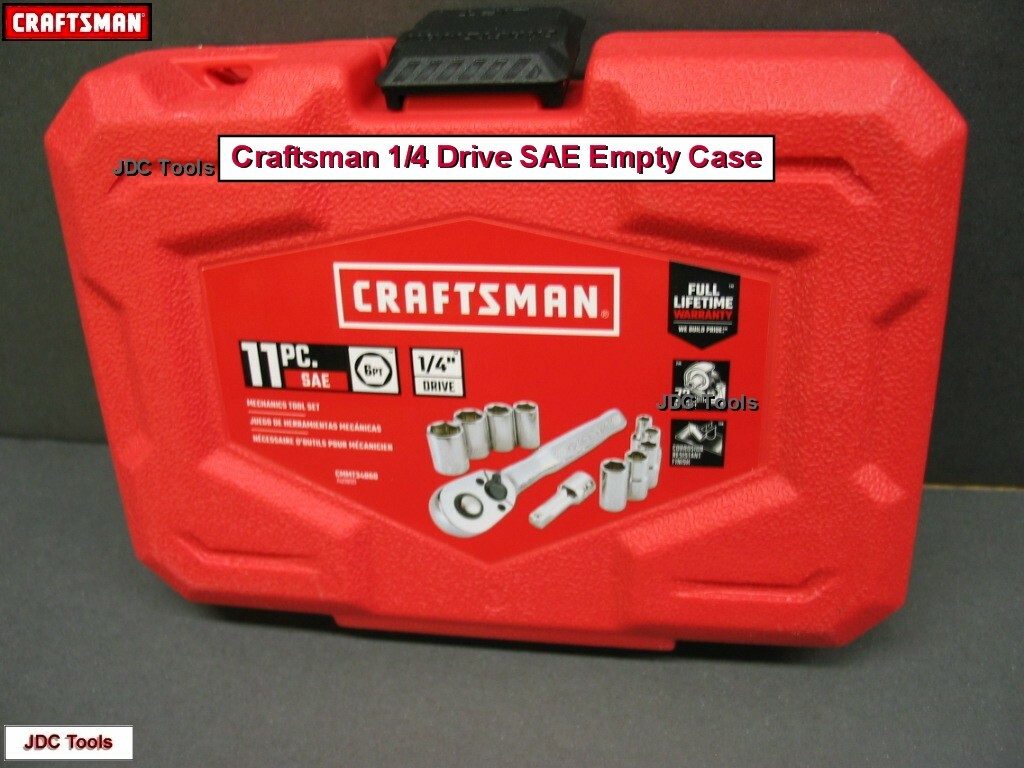 Craftsman 1/4 Drive Empty Socket Cases - SAE, MM or Both - Your Choice