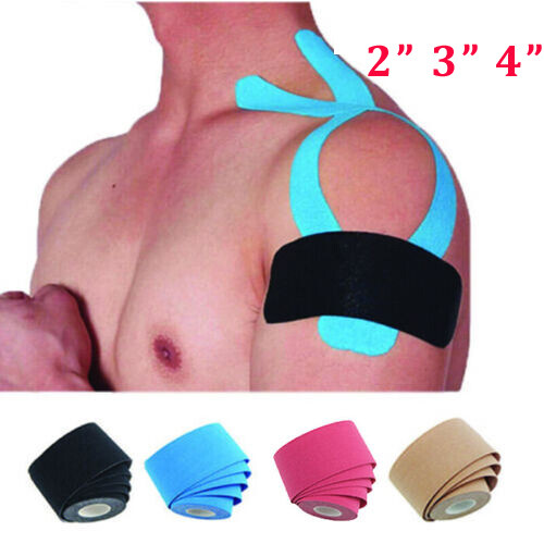 5 Meter Kinesiology Tape Sport Athletic Muscle Support Elastic Physio 2" 3" 4"