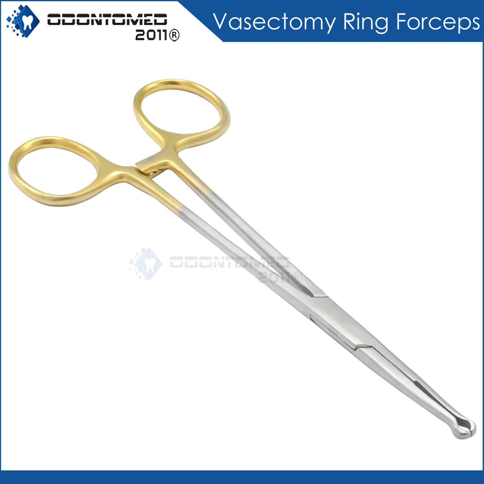 Vasectomy Ring Forceps 5.5" Gold Handle Surgical Dental Instruments
