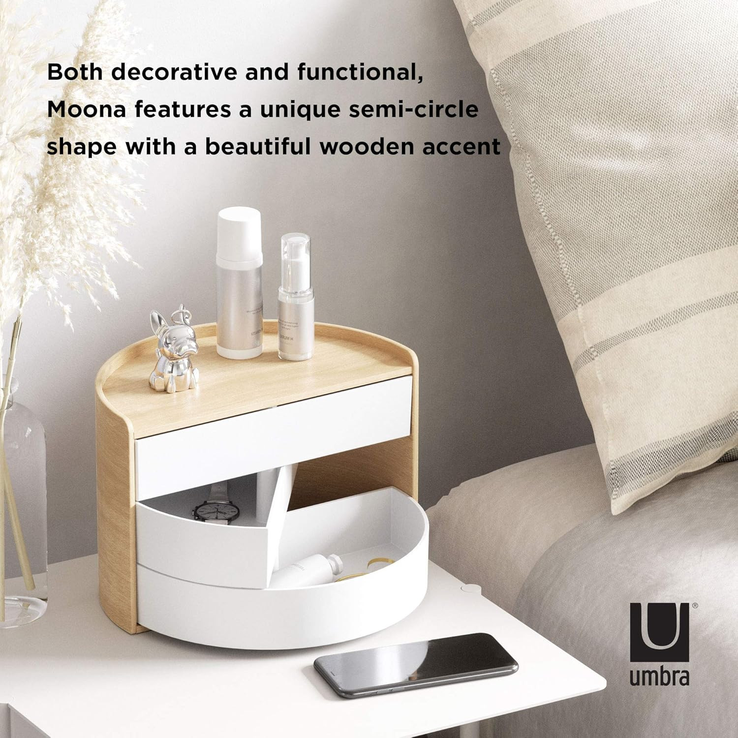 Moona Storage Box White/Natural