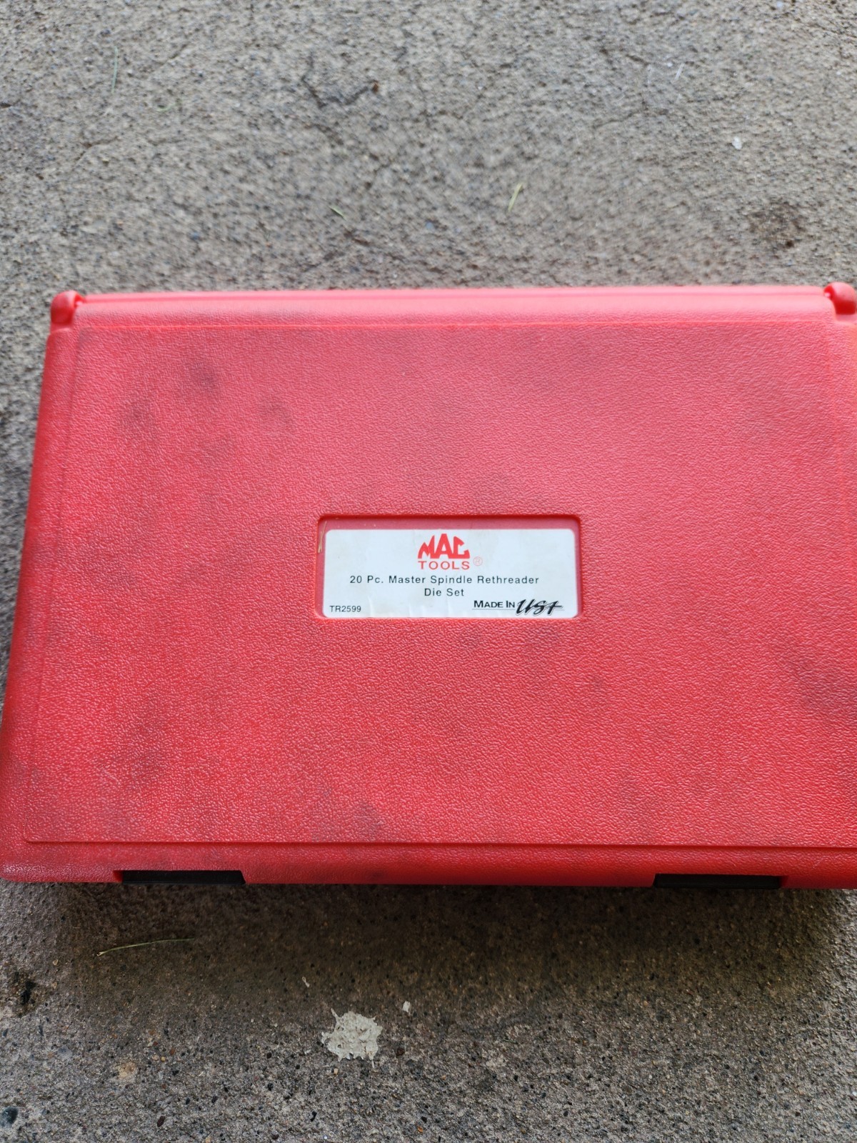 Mac Tools 20 Piece Master Spindel Rethreader Die Set TR2599