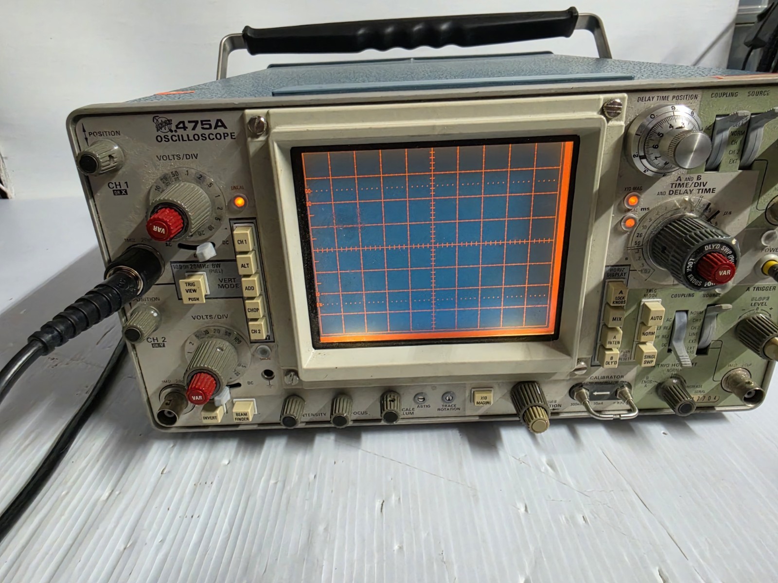 Tektronix Oscilloscope 475A 2 Channel As Is Condition Read